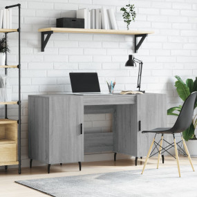 Desk Gray Sonoma Engineered wood, iron, aluminum