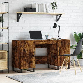 Desk Smoked Oak Engineered wood, Iron 55.1 x 19.7 x 29....