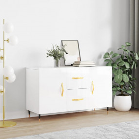 Sideboard High gloss white Engineered wood 39.4x14.2x23...