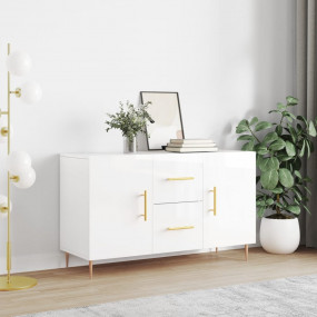 Sideboard High gloss white Engineered wood, metal Mediu...
