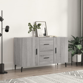 Sideboard Grey Sonoma Engineered wood, Metal 39.4 x 14....
