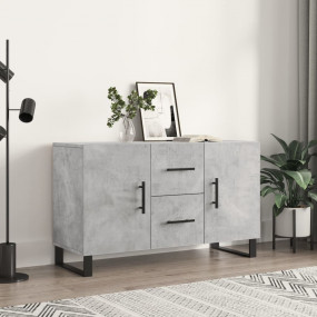 Sideboard Concrete Gray Engineered wood, Metal