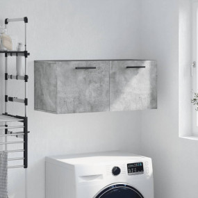 Wall Cabinet Concrete Grey Engineered Wood Medium Wall ...