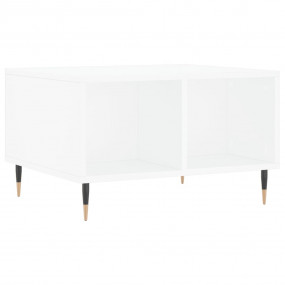 Coffee Table White Engineered wood, metal Medium Coffee...