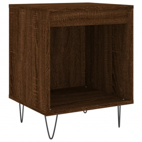 Bedside Cabinet Brown Oak Engineered wood, metal Bedsid...