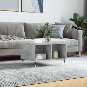 Coffee Table Concrete Grey Engineered Wood Medium Coffe...