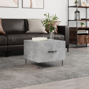 Coffee Table Concrete grey Engineered wood, Iron Compac...