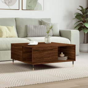 Coffee Table Brown Oak Engineered Wood Medium Coffee Ta...
