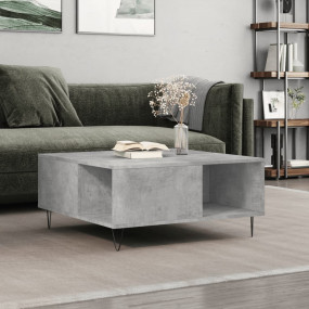 Coffee Table Concrete grey Engineered wood Medium Coffe...