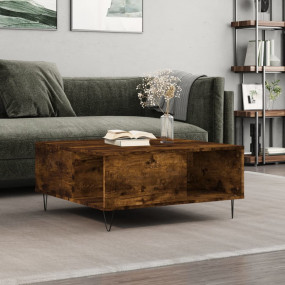 Coffee Table Smoked Oak Engineered wood, metal Medium