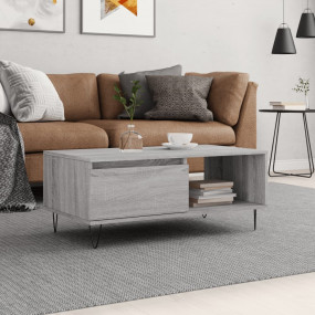 Coffee Table Grey Sonoma Engineered wood, Metal 35.4x19...