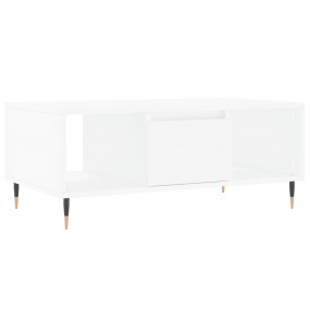 Coffee Table White Engineered wood, Metal 35.4 x 19.7 x...