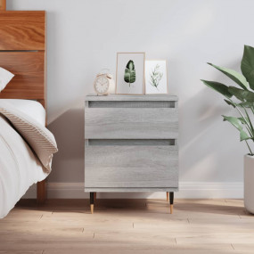 Bedside Cabinet Gray Sonoma Engineered wood 15.7x13.8x1...