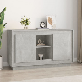 Sideboard Concrete Gray Engineered Wood Medium Sideboar...