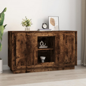 Sideboard Smoked Oak Engineered Wood Medium Sideboard