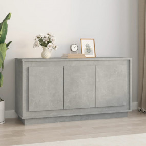 Sideboard Concrete Grey Engineered Wood Medium Sideboar...