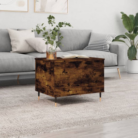 Coffee Table Smoked oak Engineered wood and metal Mediu...