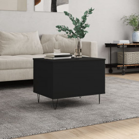 Coffee Table Black Engineered wood, Metal Small Coffee ...