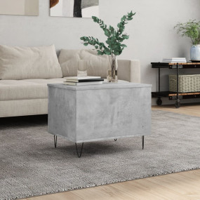Coffee Table Concrete Grey Engineered Wood, Metal Mediu...