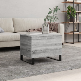 Coffee Table Gray Sonoma Engineered Wood, Metal Medium