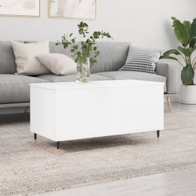 Coffee Table High gloss white Engineered wood Medium Co...