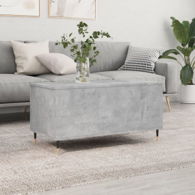 Coffee Table Concrete gray Engineered wood, metal Mediu...