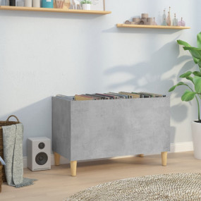 Record Cabinet Concrete Grey Engineered wood, solid euc...