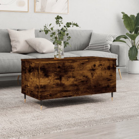 Coffee Table Smoked Oak Engineered wood and metal Mediu...