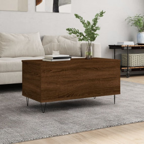 Coffee Table Brown Oak Engineered wood, metal Medium Co...