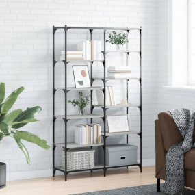 Bookshelf Grey Sonoma Engineered wood, iron 39.4x12.6x6...