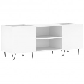 Record Cabinet White Engineered wood, iron Standard