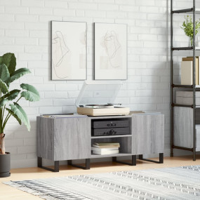 Record Cabinet Grey sonoma Engineered wood, iron 47.6x1...