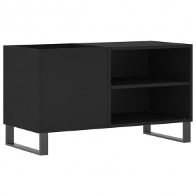 Record Cabinet Black Engineered wood, iron