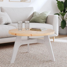 Tabletop Solid Pine Wood 27.6 in Durable Rustic Minimal...