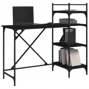 Computer Desk Black Engineered wood, Metal Medium Compu...