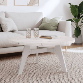 Table Top White Solid pine wood 35.4 in diameter Durabl...