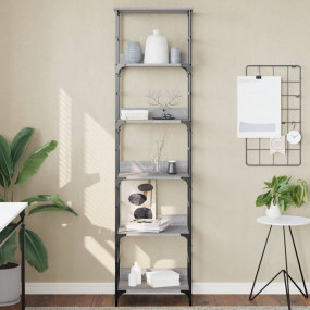 Bookshelf Grey sonoma Engineered wood Tall Bookshelf