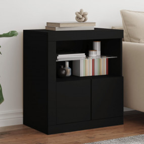 Sideboard Black Engineered wood, glass Medium Sideboard