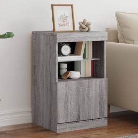 Sideboard Grey Sonoma Engineered wood, Glass Medium Sid...
