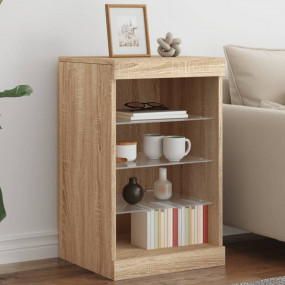 Sideboard Sonoma Oak Engineered Wood, Glass Small Sideb...
