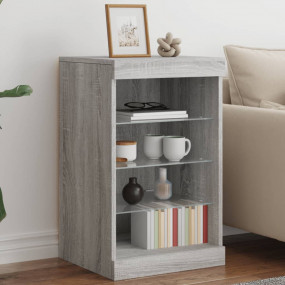 Sideboard Grey Sonoma Engineered Wood, Glass Small Side...