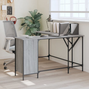 Desk Grey Sonoma Engineered wood, metal Large Adjustabl...