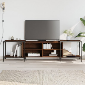 TV Cabinet Brown Oak Engineered wood, metal Large Adjus...