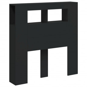 LED Headboard Black Engineered wood Standard LED Headbo...