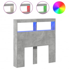Headboard Cabinet Concrete grey Engineered wood