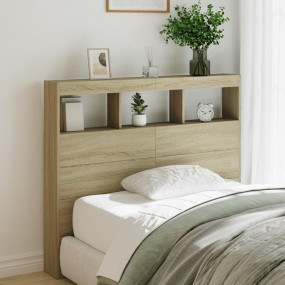 Headboard Cabinet Sonoma oak Engineered wood Medium
