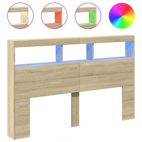 Headboard Cabinet Sonoma oak Engineered wood