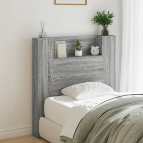 Headboard Cabinet Gray sonoma Engineered wood Headboard...