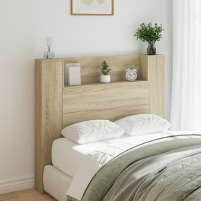 Headboard Cabinet Sonoma oak Engineered wood 47.2 x 6.5...