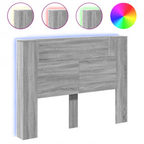 Headboard Cabinet Grey Sonoma Engineered wood 55.1 x 6....